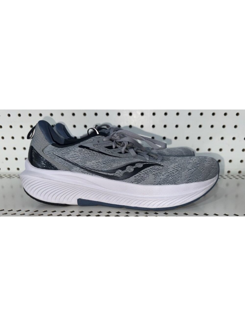 Saucony Echelon 9 Mens Athletic Running Shoes Size 9.5 Gray Blue Black